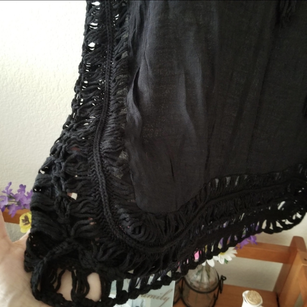 NWT Black Beach Coverup Swim Essential - Picture 6 of 8